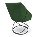 Ver imagem 6 de Kit 2 Poltronas Luxo Alana Suede Base Luxo Preto - Pallazio Cor:Verde
