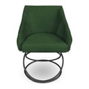 Ver imagem 4 de Kit 2 Poltronas Luxo Alana Suede Base Luxo Preto - Pallazio Cor:Verde