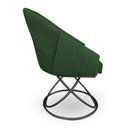 Ver imagem 5 de Kit 2 Poltronas Luxo Alana Suede Base Luxo Preto - Pallazio Cor:Verde
