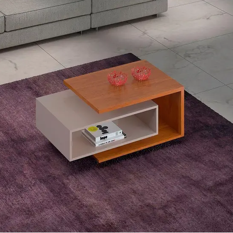 Mesa de Centro Diva Jcm Movelaria - Cinamomo/off