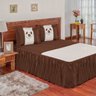 Colcha Casal Matelado Ultrassônico Bordado 3 Peças Juliana - Tabaco - Tabaco - 1