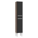Ver imagem 1 de Paneleiro Madesa Emilly 2 Portas Rustic/Preto Cor:Rustic/Preto