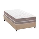 Ver imagem 1 de Conjunto Box Solteiro: Colchão Molas Herval Maxspring Livorno + Base Crc Suede Clean (88x188)