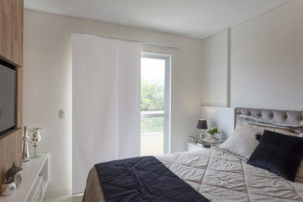 Persiana Painel (2,80Lar. x 1,80Alt.) Tecido Blackout Branco - Vogaflex - 1