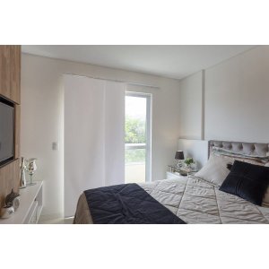 Persiana Painel (2,60Lar. x 2,50Alt.) Tecido Blackout Branco - Vogaflex