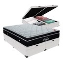 Ver imagem 1 de Elegant Colchão Ortobom Base Baú Branco King Molas Ensacadas