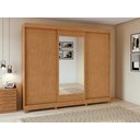 Ver imagem 7 de Guarda-roupas Casal Nice 3 Portas 1 Espelho 4 Gavetas Flex com Pés - Lopas Amendoa Clean