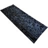 Tapete de couro preto natural 0,75x2,00 sem borda peça 5x5 - 2