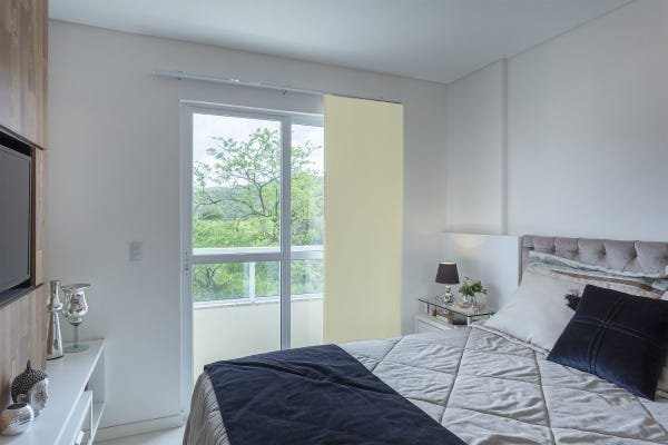 Persiana Painel (1,80Lar. x 1,50Alt.) Tecido Blackout Creme - Vogaflex - 3