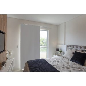 Persiana Painel (2,60Lar. x 2,25Alt.) Tecido Blackout Cinza- Vogaflex