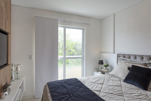 Persiana Painel (2,40Lar. x 1,50Alt.) Tecido Blackout Cinza- Vogaflex - 2