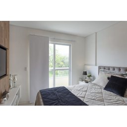 Persiana Painel (2,40Lar. x 1,50Alt.) Tecido Blackout Cinza- Vogaflex - 2