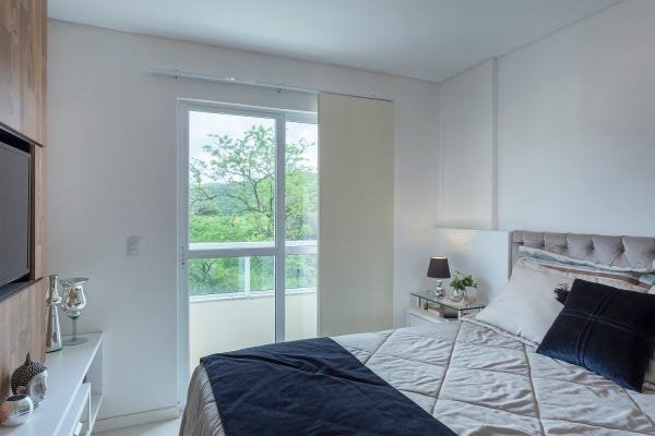 Persiana Painel (2,40Lar. x 2,50Alt.) Tecido Blackout Marrom - Vogaflex - 3