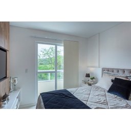 Persiana Painel (2,40Lar. x 1,50Alt.) Tecido Blackout Marrom - Vogaflex - 2