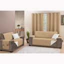 Ver imagem 5 de Protetor de Sofá King 2 e 3 Lugares Classic 100% Poliéster:cáqui