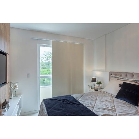 Persiana Painel (1,80Lar. x 2,25Alt.) Tecido Blackout Marrom - Vogaflex