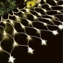 Ver imagem 2 de Cortina Rede Estrelas 120 Leds Branco Quente 8 Funções 3 Metros 127V - Wincy
