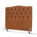 Ver imagem 1 de Cabeceira de Cama Box Viúva 128 Cm Varsóvia Suede Veludo Terra Cota