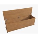 Ver imagem 5 de Baú Banco Organizador 1 Porta Luca Mdp/mdf Cedro - Rede Móveis