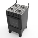 Ver imagem 2 de Fogão 4 Bocas A Gás Acendimento Automático Realce Bivolt Cr201 Preto Preto 127/220