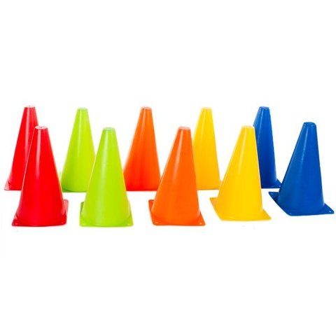 Kit 10 Cones de Agilidade 23cm Treinamento Funcional Yangfit