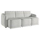 Ver imagem 6 de Sofá Cama Modulado Retrátil e Reclinável Decorativo Varsóvia 276cm Bouclê Cinza G33 - Gran Belo