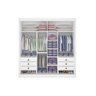 Guarda Roupa Casal 2 Portas 6 Gavetas Cancun Cinamomo Off White - D'doro - 4