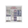 Guarda Roupa Casal 2 Portas 6 Gavetas Cancun Cinamomo Off White - D'doro - 5