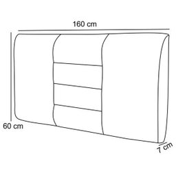 Cabeceira Painel para Quarto de Casal Sabrina Suede Azul Tiffany 1,60 - Lyam Decor - 4