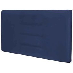 Cabeceira Painel para Quarto de Casal Sabrina Suede Azul Marinho 1,40 - Lyam Decor - 1