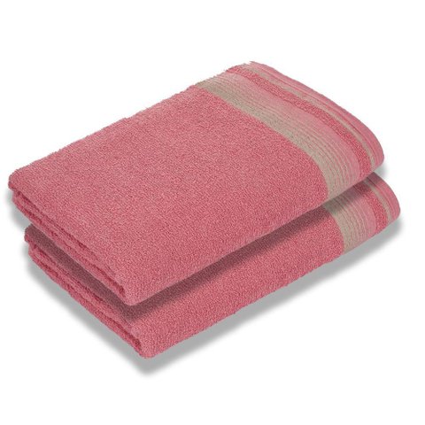 Kit com 2 Toalhas de Banho Luxury Soft Beka 360 G-m² Luxo Rosê