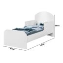 Ver imagem 4 de Mini Cama Juvenil Infantil Adesivada C/ Colchão Juvenil Pelmex - Aranha