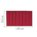 Ver imagem 2 de Painel Estofada Carla 140cm Casal Courino Vermelho