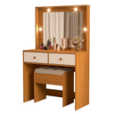 Ver imagem 4 de Penteadeira Moderna Luz Led na Moldura Design Sofisticado