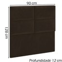 Ver imagem 4 de Cabeceira Solteiro 90 cm Barcel Veludo SL 942 Peer