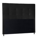 Ver imagem 3 de Kit Cabeceira e Calçadeira Baú Casal 1,40m Berlim Suede Preto - Pallazio
