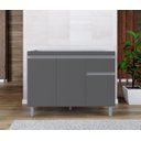 Ver imagem 1 de Balcão Armário de Cozinha Pop Cinza S/ Tampo - Nathan