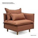 Ver imagem 4 de Capas Sofá Sôma Braço Lateral CabeCasa MadeiraOriginals Marrom/Mocha Mousse