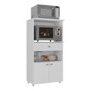 Ver imagem 2 de Balcão Multiuso Forno e Micro-ondas 2 Portas 1 Gaveta Multimóveis Mpf4060g Branco