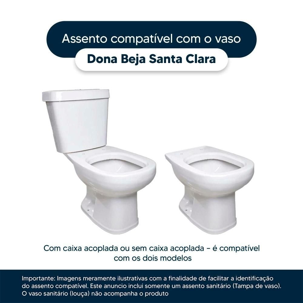 Tampa de Vaso Poliéster Decorada Golfinho e Conchas Dona Beja para Louça Santa Clara - 3