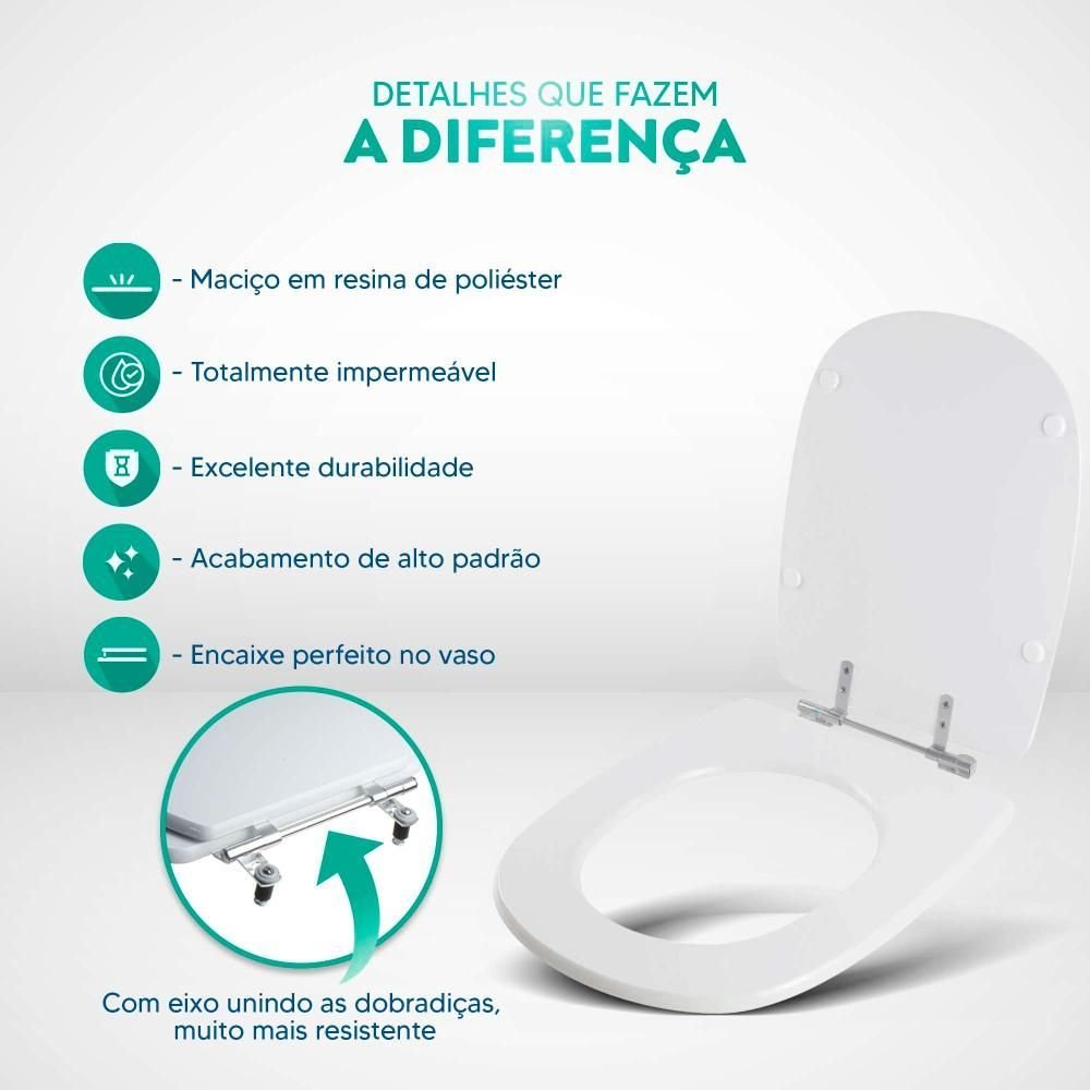 Tampa de Vaso Poliéster Decorada Golfinho e Conchas Dona Beja para Louça Santa Clara - 4