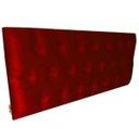 Ver imagem 4 de Cabeceira Solteiro Luna Suede Liso Vermelho 90 x 60 RBL
