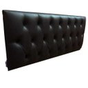 Ver imagem 3 de Cabeceira Solteiro Luna Corino Preto 90 x 60 RBL