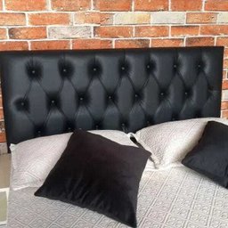Cabeceira Casal Luna Corino Preto 140 x 60 RBL - 2