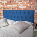 Ver imagem 3 de Cabeceira Queen Luna Suede Liso Azul Royal 160 x 120 RBL