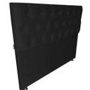 Ver imagem 2 de Cabeceira King Luna Suede Liso Preto 195 x 120 RBL