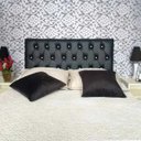 Ver imagem 4 de Cabeceira King Luna Corino Preto Com Strass 195 x 60 RBL