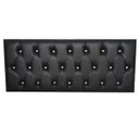 Ver imagem 3 de Cabeceira King Luna Corino Preto Com Strass 195 x 60 RBL