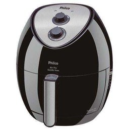 Fritadeira Elétrica Philco Air Fry Saúde Inox 3L Preta - 110V - 1