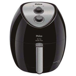 Fritadeira Elétrica Philco Air Fry Saúde Inox 3L Preta - 110V - 4